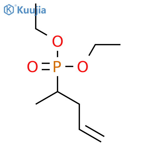 Phosphonic acid, (1-methyl-3-butenyl)-, diethyl ester structure