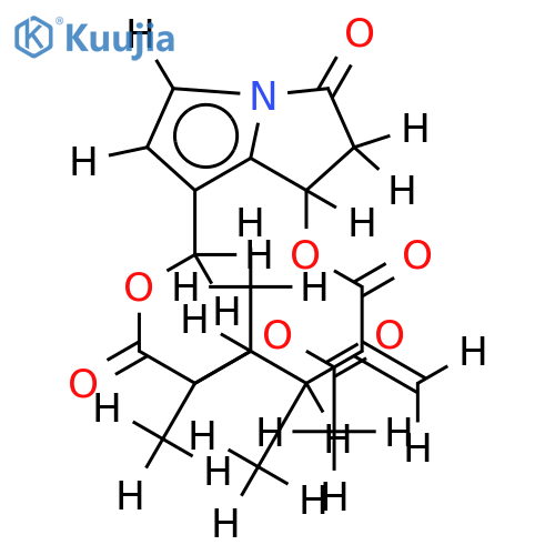 12-acetoxy-14xi-methyl-1,2-dihydro-(12xiH,13xiH)-21-nor-seneciona-1(8),2-diene-5,11,16-trione structure