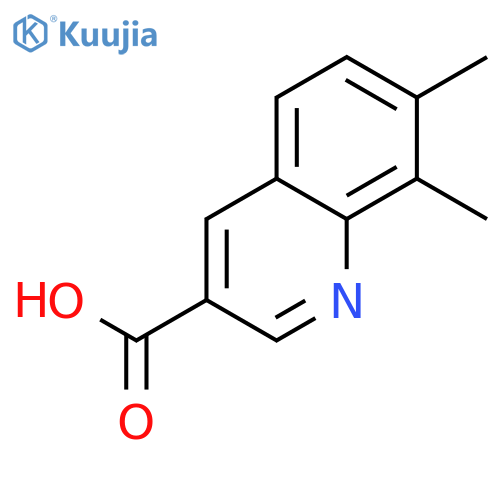 7,8-dimethylquinoline-3-carboxylic Acid structure