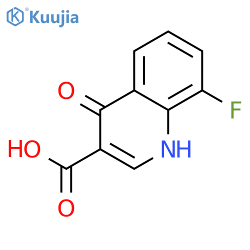 8-fluoro-4-oxo-1,4-dihydroquinoline-3-carboxylic acid structure