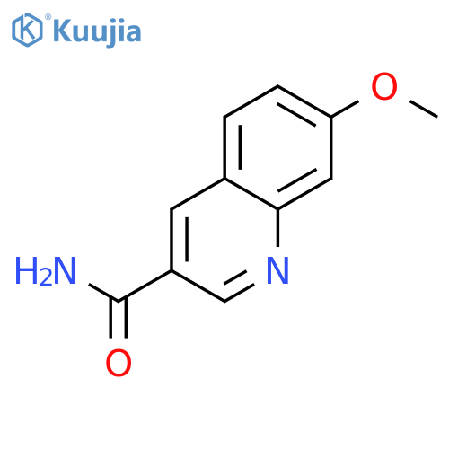7-methoxy-3-quinolinecarboxamide structure