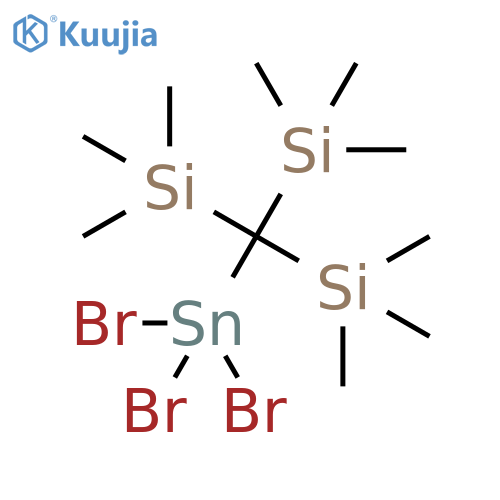Stannane, tribromo[tris(trimethylsilyl)methyl]- structure