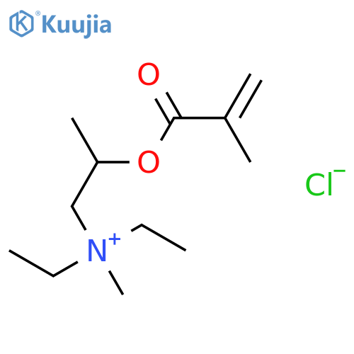 Diethylmethyl(2-((2-methyl-1-oxoallyl)oxy)propyl)ammonium chloride structure