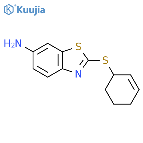6-BENZOTHIAZOLAMINE, 2-(2-CYCLOHEXEN-1-YLTHIO)- structure