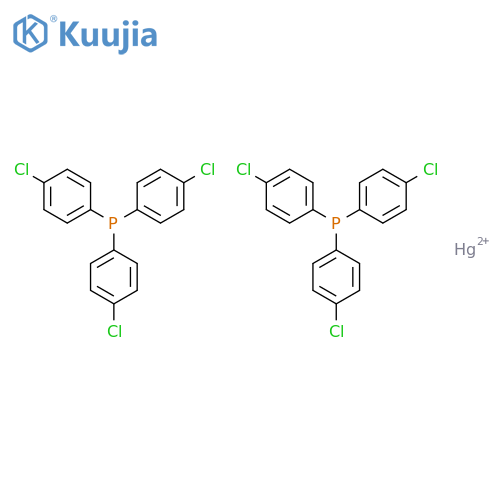 Mercury(2+), bis[tris(4-chlorophenyl)phosphine]- structure