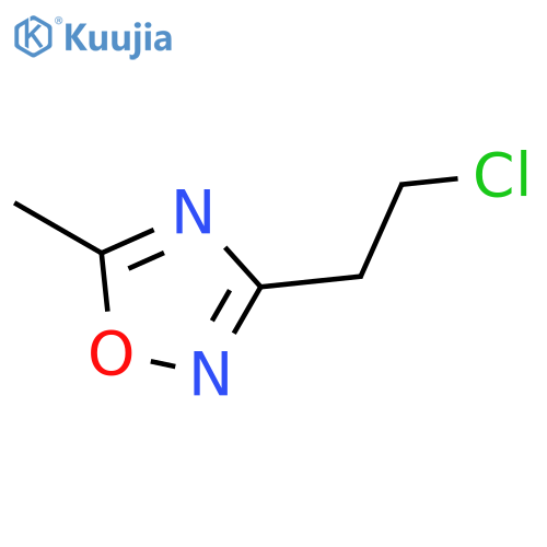 3-(2-chloroethyl)-5-methyl-1,2,4-oxadiazole structure
