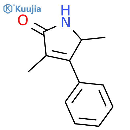2H-Pyrrol-2-one, 1,5-dihydro-3,5-dimethyl-4-phenyl- structure