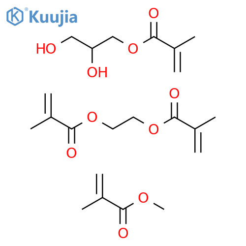 2-Propenoic acid, 2-methyl-, 1,1'-(1,2-ethanediyl) ester, polymer with 2,3-dihydroxypropyl 2-methyl-2-propenoate and methyl 2-methyl-2-propenoate structure