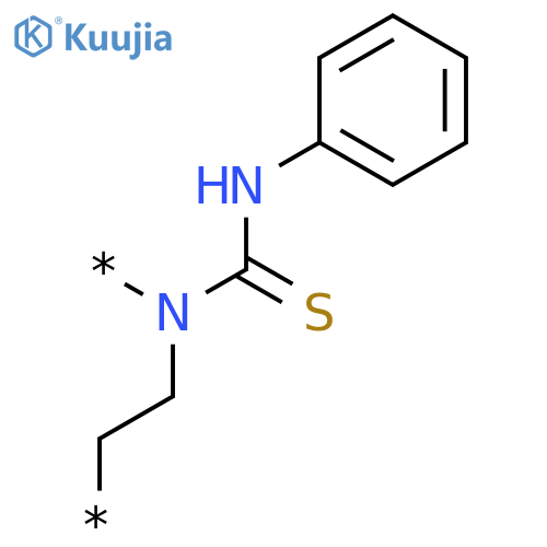 Poly[[[(phenylamino)thioxomethyl]imino]-1,2-ethanediyl] structure