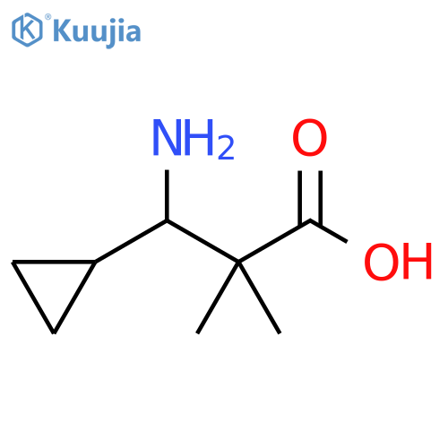 3-AMINO-3-CYCLOPROPYL-2,2-DIMETHYLPROPANOIC ACID structure