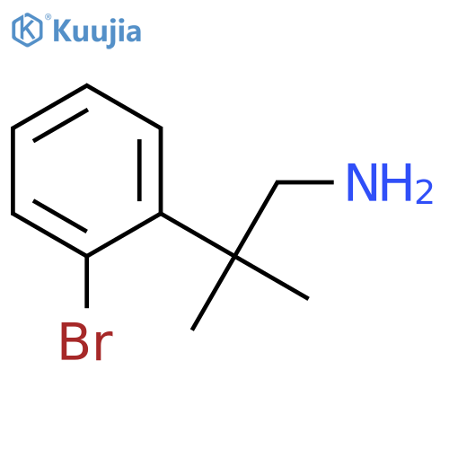 2-(2-bromophenyl)-2-methylpropan-1-amine structure