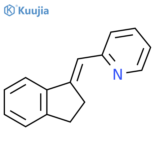 Pyridine, 2-[(E)-(2,3-dihydro-1H-inden-1-ylidene)methyl]- structure