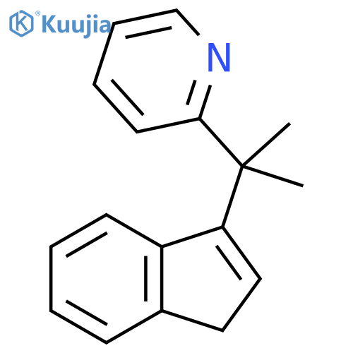 Pyridine, 2-[1-(1H-inden-3-yl)-1-methylethyl]- structure