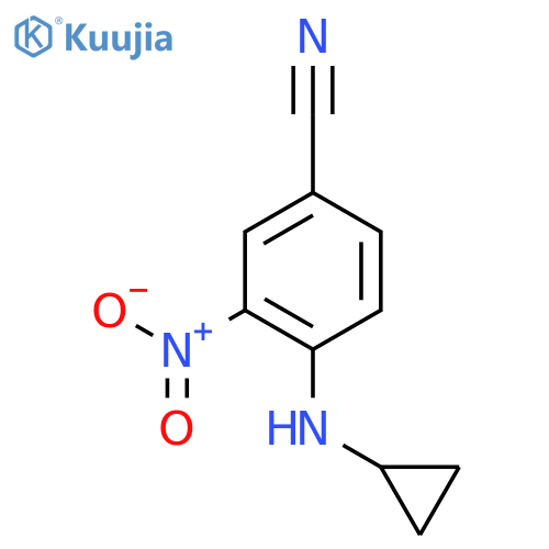 4-(Cyclopropylamino)-3-nitrobenzonitrile structure