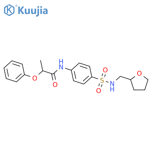 <br>2-Phenoxy-N-{4-[(tetrahydro-furan-2-ylmethyl)-sulfamoyl]-phenyl}-propionami de structure