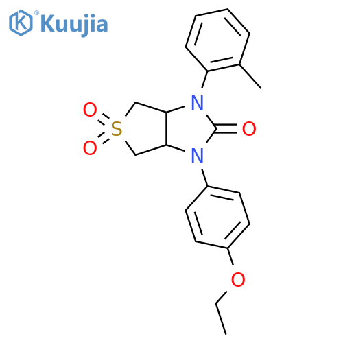 1-(4-ethoxyphenyl)-3-(2-methylphenyl)-hexahydro-1H-5lambda6-thieno3,4-dimidazole-2,5,5-trione structure
