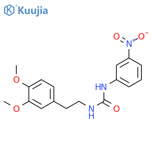 1-2-(3,4-dimethoxyphenyl)ethyl-3-(3-nitrophenyl)urea structure