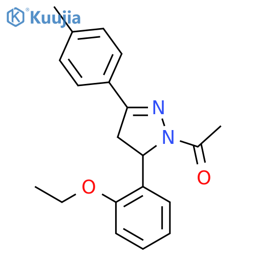1-5-(2-ethoxyphenyl)-3-(4-methylphenyl)-4,5-dihydro-1H-pyrazol-1-ylethan-1-one structure