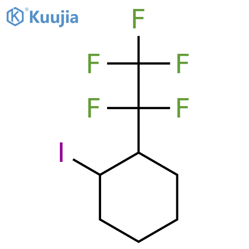 e/z-1-iodo-2-(pentafluoroethyl)cyclohexane structure