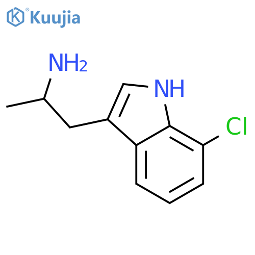 7-chloro-a-methyl-1H-Indole-3-ethanamine structure