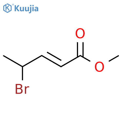 2-PENTENOIC ACID, 4-BROMO-, METHYL ESTER structure