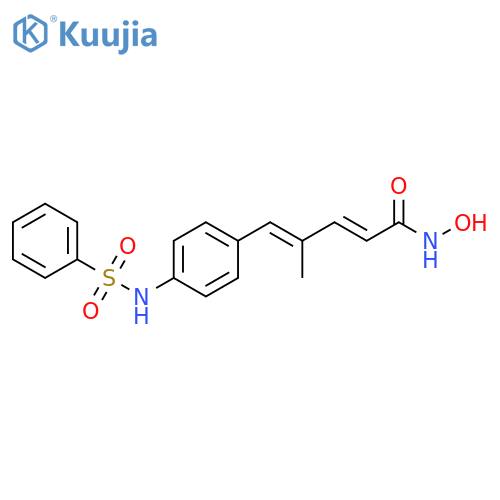 2,4-Pentadienamide,N-hydroxy-4-methyl-5-[4-[(phenylsulfonyl)amino]phenyl]-, (2E,4E)- structure