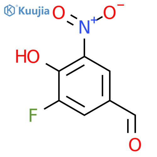 3-Fluoro-4-hydroxy-5-nitrobenzaldehyde structure