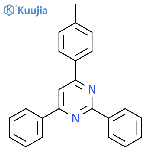 Pyrimidine, 4-(4-methylphenyl)-2,6-diphenyl- structure