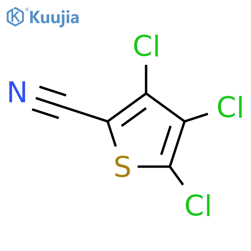 3,4,5-trichlorothiophene-2-carbonitrile structure
