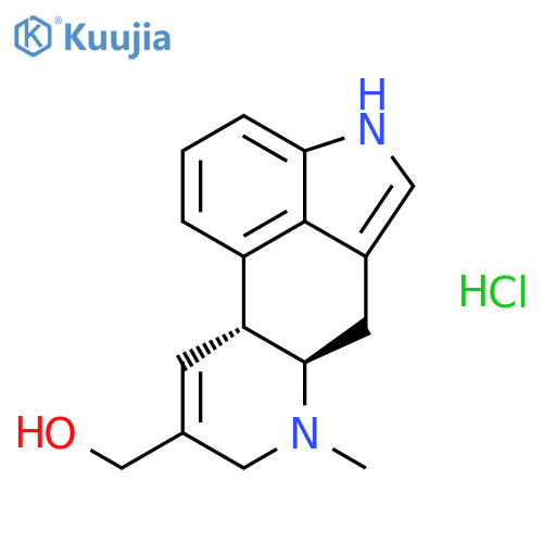 Ergoline-8-methanol, 8,9-didehydro-6-methyl-, hydrochloride structure
