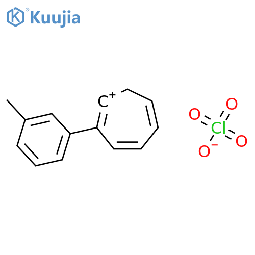 CYCLOHEPTATRIENYLIUM, (3-METHYLPHENYL)-, PERCHLORATE structure