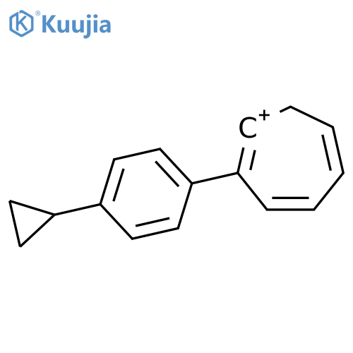 Cycloheptatrienylium, (4-cyclopropylphenyl)- structure