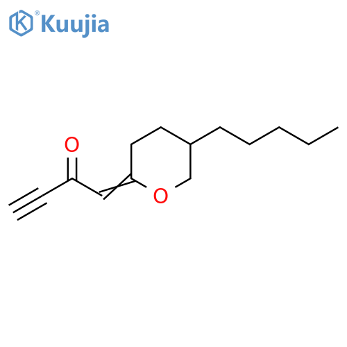 3-Butyn-2-one, 1-(tetrahydro-5-pentyl-2H-pyran-2-ylidene)- structure
