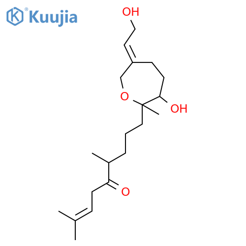 (6R)-9-[(2S,3R,6E)-3-hydroxy-6-(2-hydroxyethylidene)-2-methyloxepan-2-yl]-2,6-dimethylnon-2-en-5-one structure