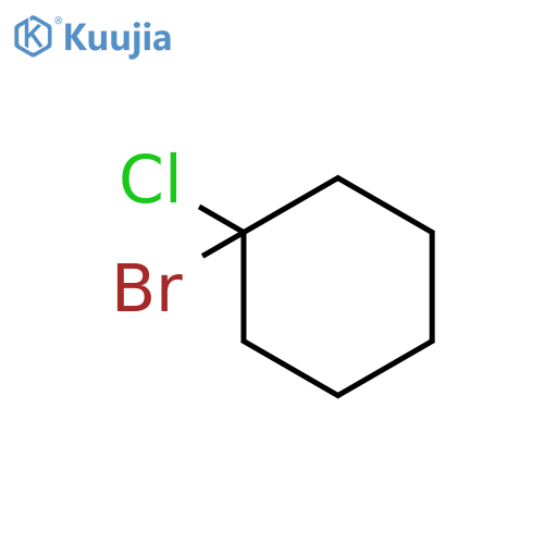 1-bromo-1-chlorocyclohexane structure