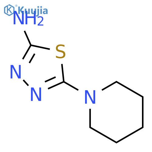 5-(piperidin-1-yl)-1,3,4-thiadiazol-2-amine structure