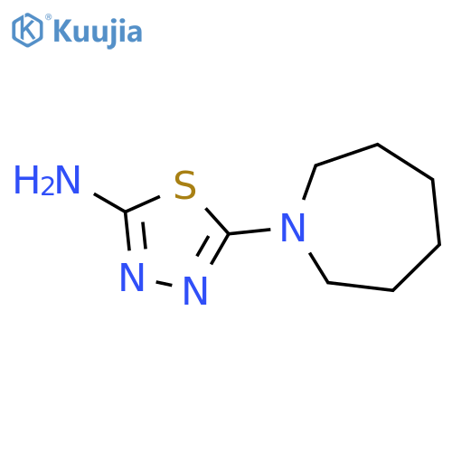 5-(azepan-1-yl)-1,3,4-thiadiazol-2-amine structure