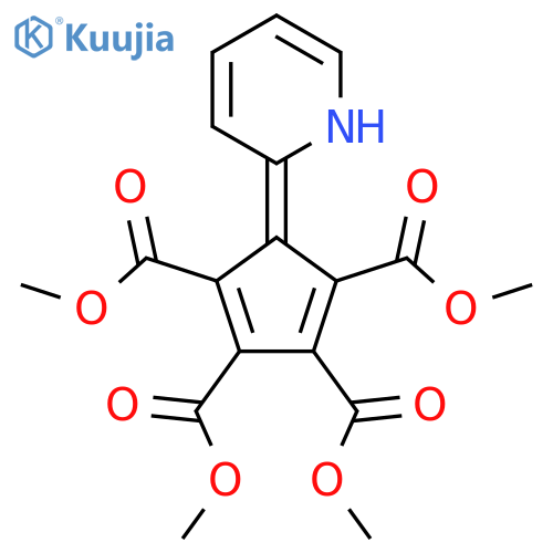 Tetramethyl 5-(1H-pyridin-2-ylidene)cyclopenta-1,3-diene-1,2,3,4-tetracarboxylate structure