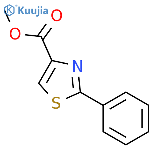 4-Thiazolecarboxylicacid, 2-phenyl-, methyl ester structure