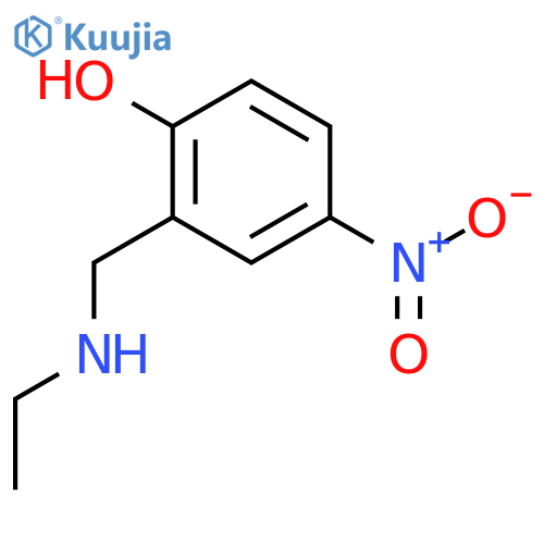 2-(Ethylamino)methyl-4-nitrophenol structure