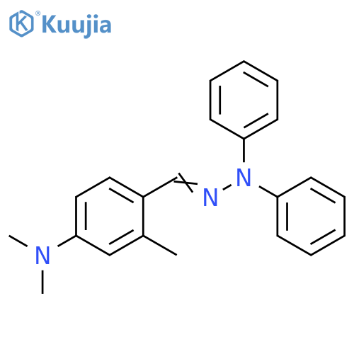 Benzaldehyde, 4-(dimethylamino)-2-methyl-, diphenylhydrazone structure