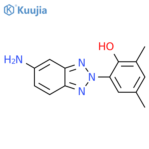 PHENOL, 2-(5-AMINO-2H-BENZOTRIAZOL-2-YL)-4,6-DIMETHYL- structure