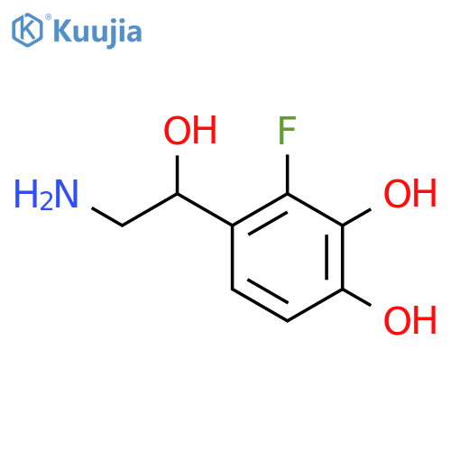 1,2-Benzenediol,4-(2-amino-1-hydroxyethyl)-3-fluoro- structure