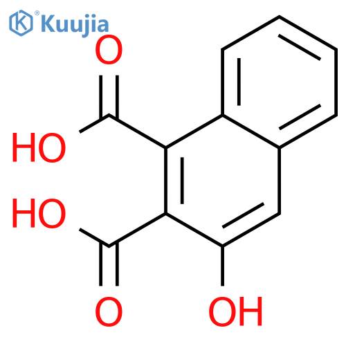 3-Hydroxynaphthalene-1,2-dicarboxylic acid structure