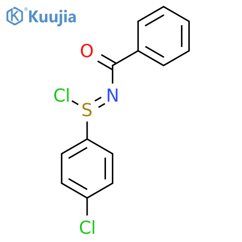 BENZENESULFINIMIDOYL CHLORIDE, N-BENZOYL-4-CHLORO- structure