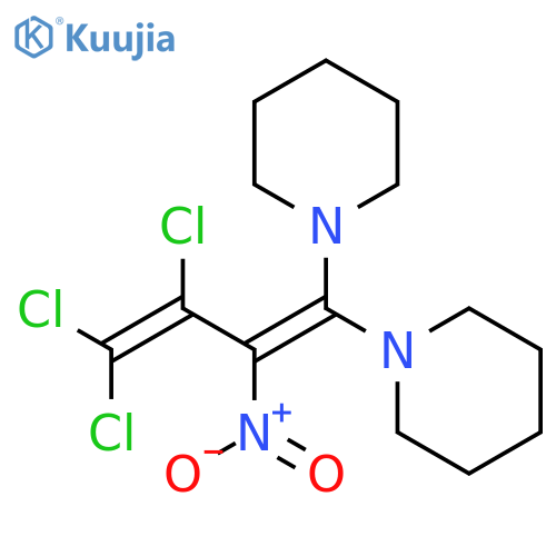 Piperidine, 1,1'-(3,4,4-trichloro-2-nitro-1,3-butadienylidene)bis- structure