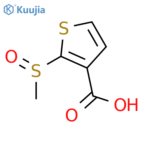 3-Thiophenecarboxylic acid, 2-(methylsulfinyl)- structure