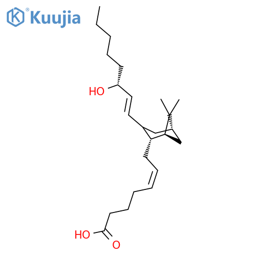 5-Heptenoic acid,7-[(1S,2R,3R,5S)-3-[(1E,3R)-3-hydroxy-1-octen-1-yl]-6,6-dimethylbicyclo[3.1.1]hept-2-yl]-,(5Z)- structure