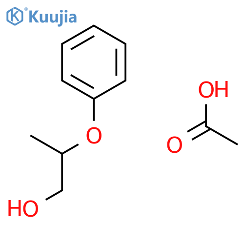 1-Propanol, 2-phenoxy-, acetate structure