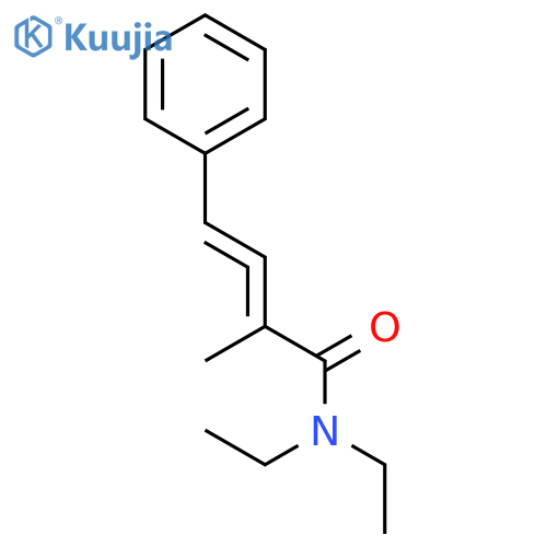 2,3-Butadienamide, N,N-diethyl-2-methyl-4-phenyl- structure
